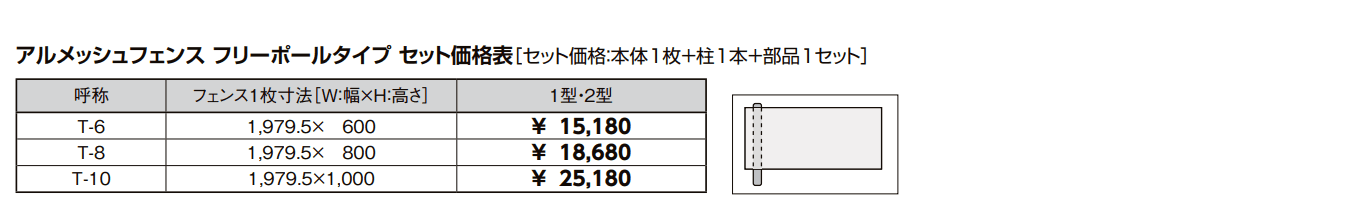 LIXIL | アルメッシュフェンス 1型 | 建材サーチ