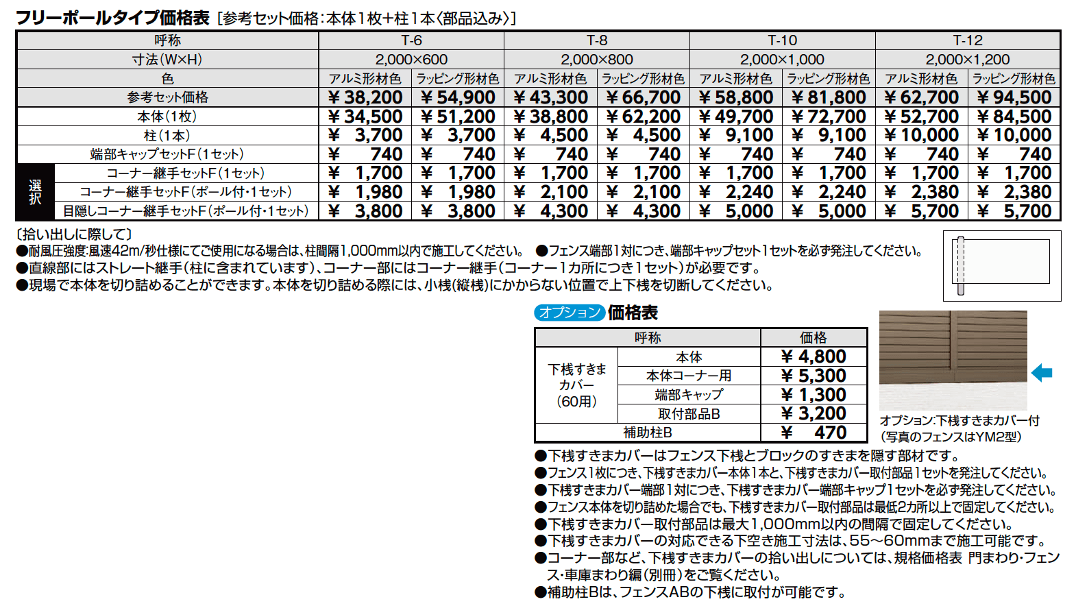 フェンスAB TS1型(縦スリット①)【2023年版】_価格_1