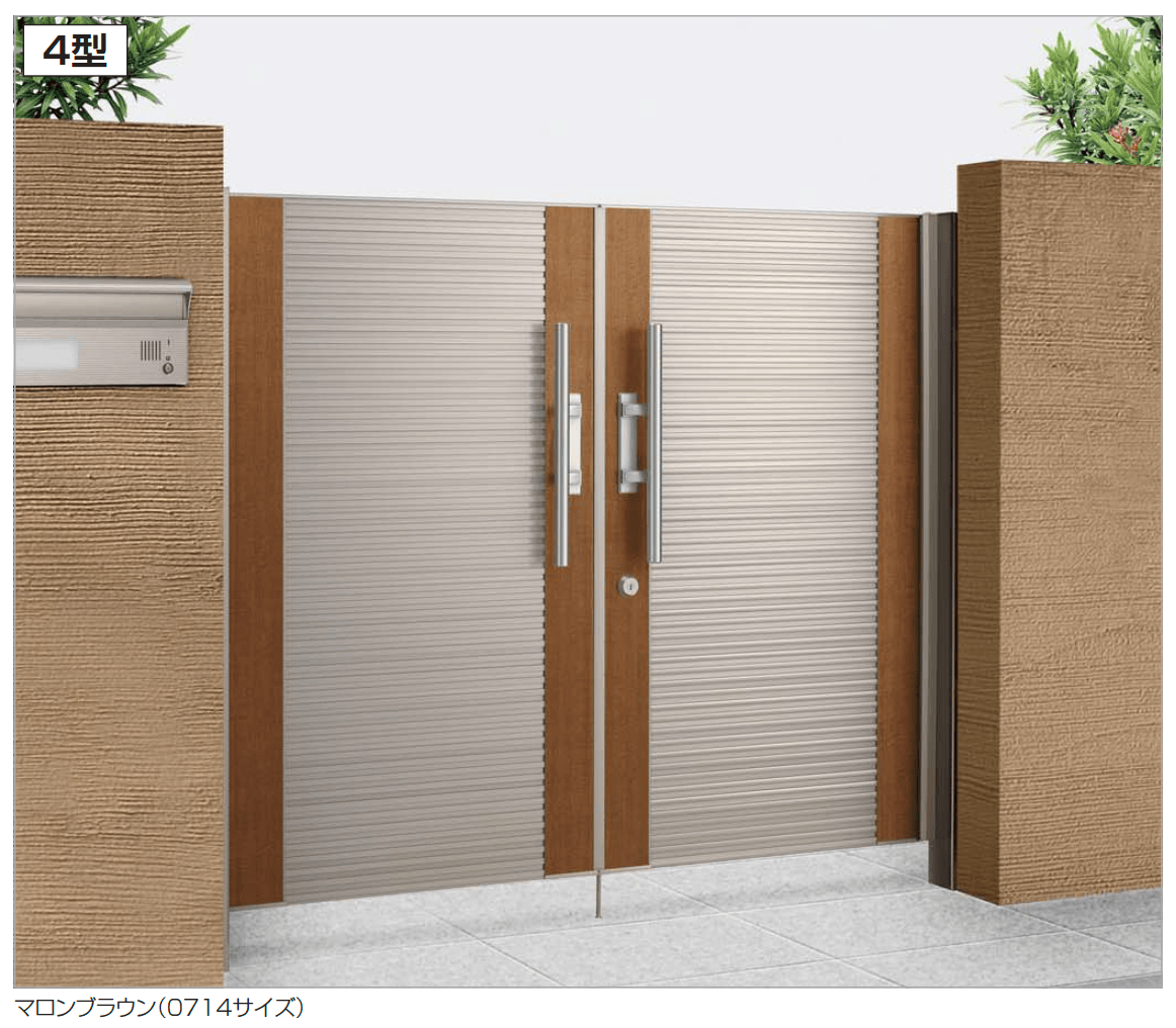 2023春の新作 四国化成 0712 アルディ門扉2型 柱仕様 0714 0714 - 片