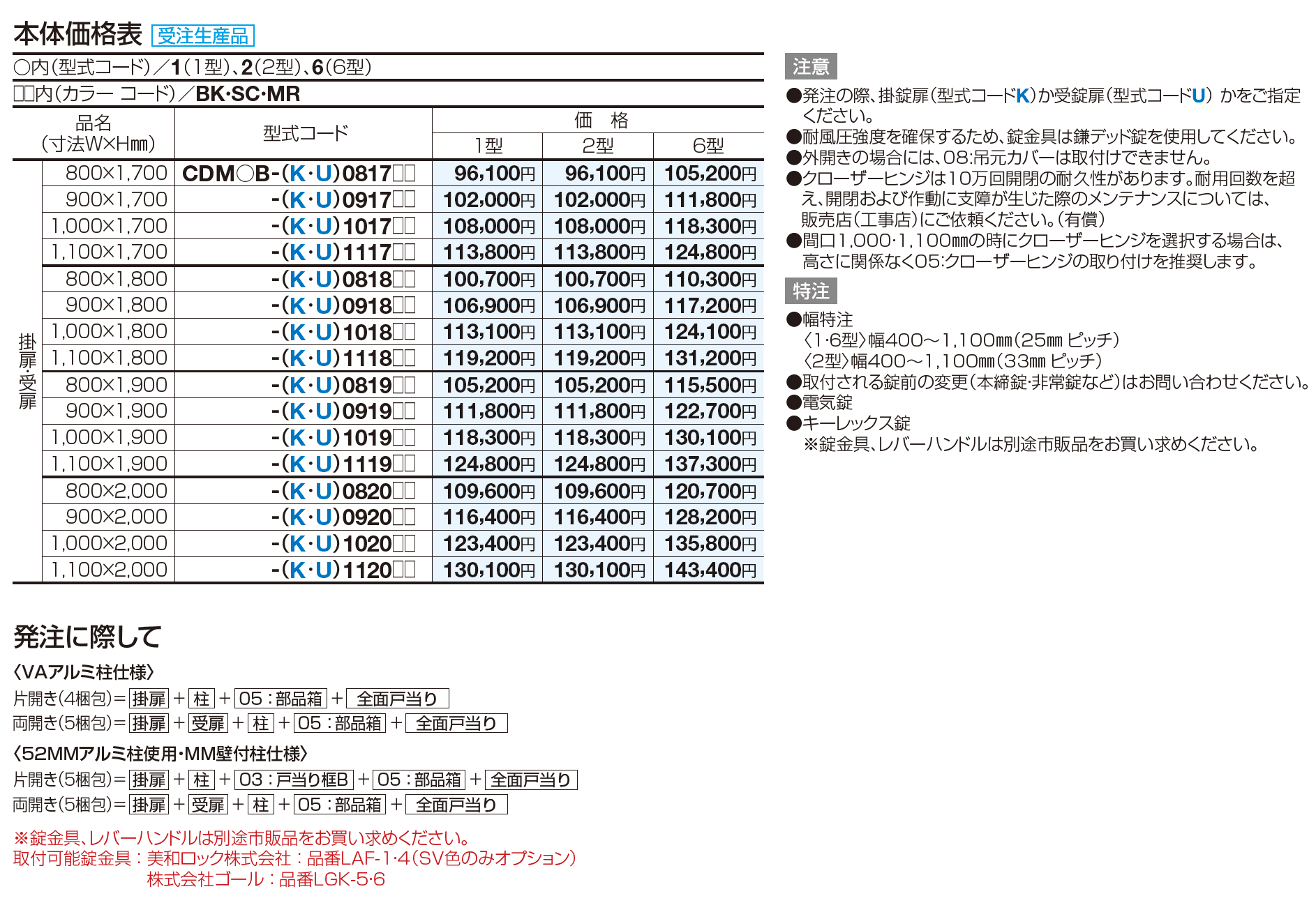 クレディ門扉6型 マンション仕様（H17~H20）【2023年版】_価格_2