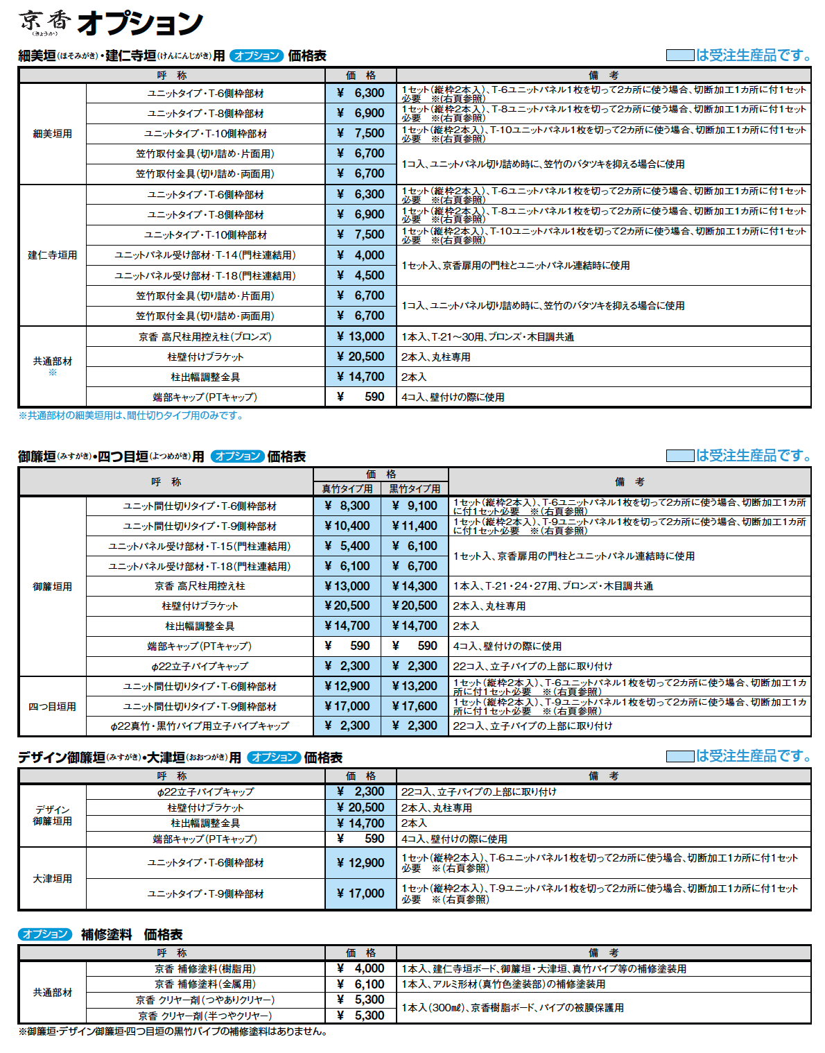 LIXIL 京香オプション(2023年版）1
