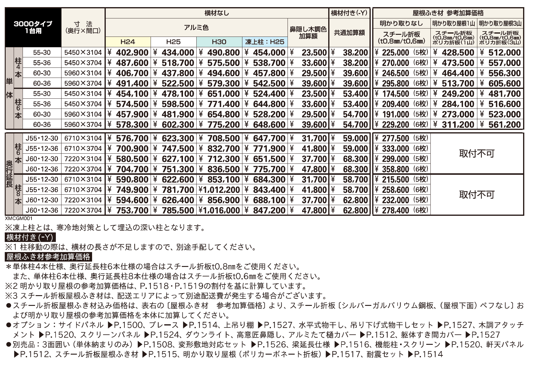 ジーポートPro 3000タイプ 1台用（単体・奥行延長）【2023年版】_価格_1