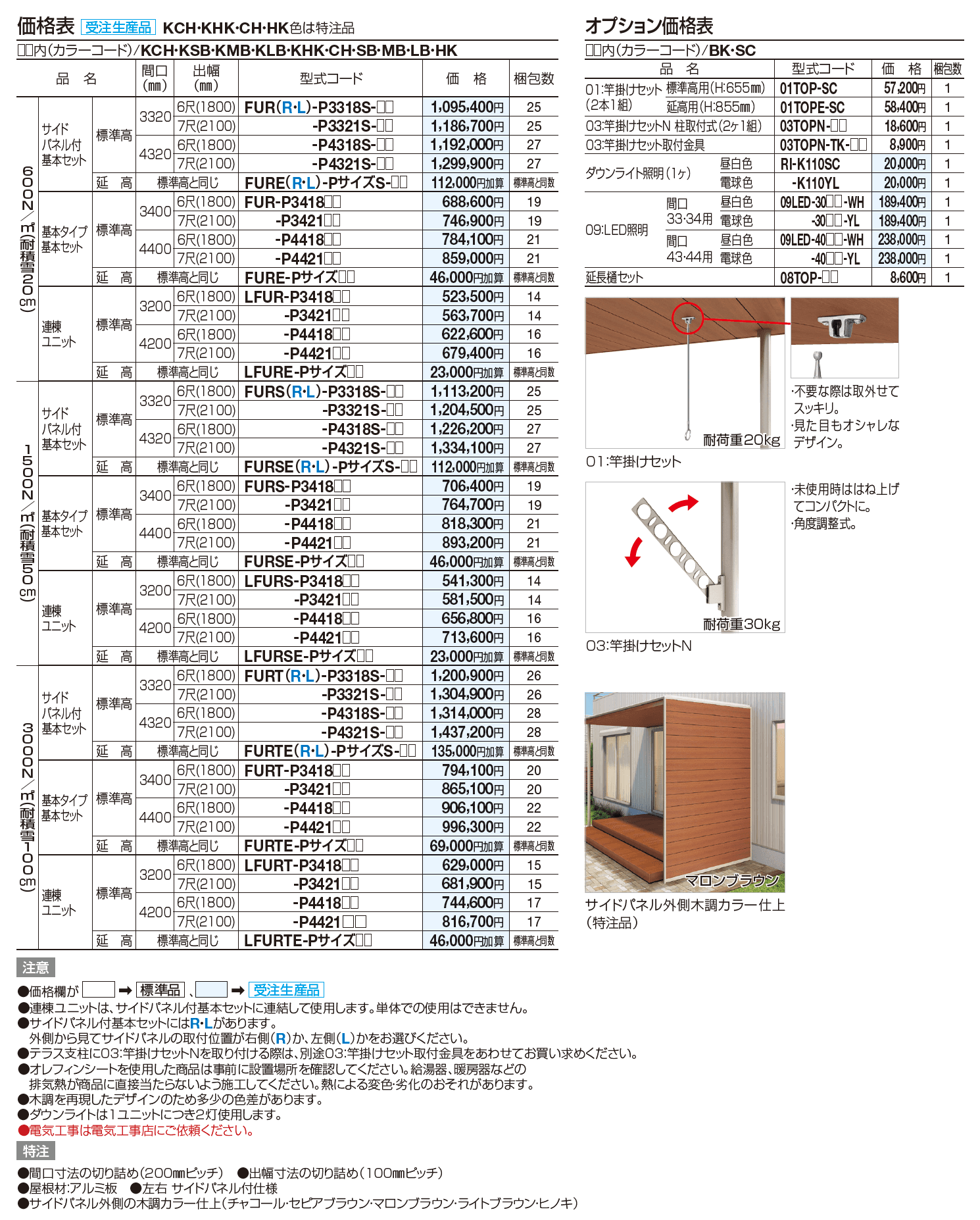 ファンルーフ(壁付式) 基本タイプ【2023年版】_価格_1