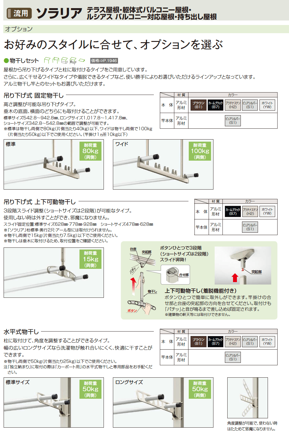 YKK AP ソラリア テラス屋根 オプション(2023年版)1