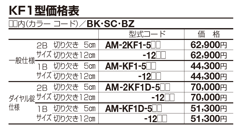 アルメールKF1型(口金タイプ)【2023年版】_価格_1