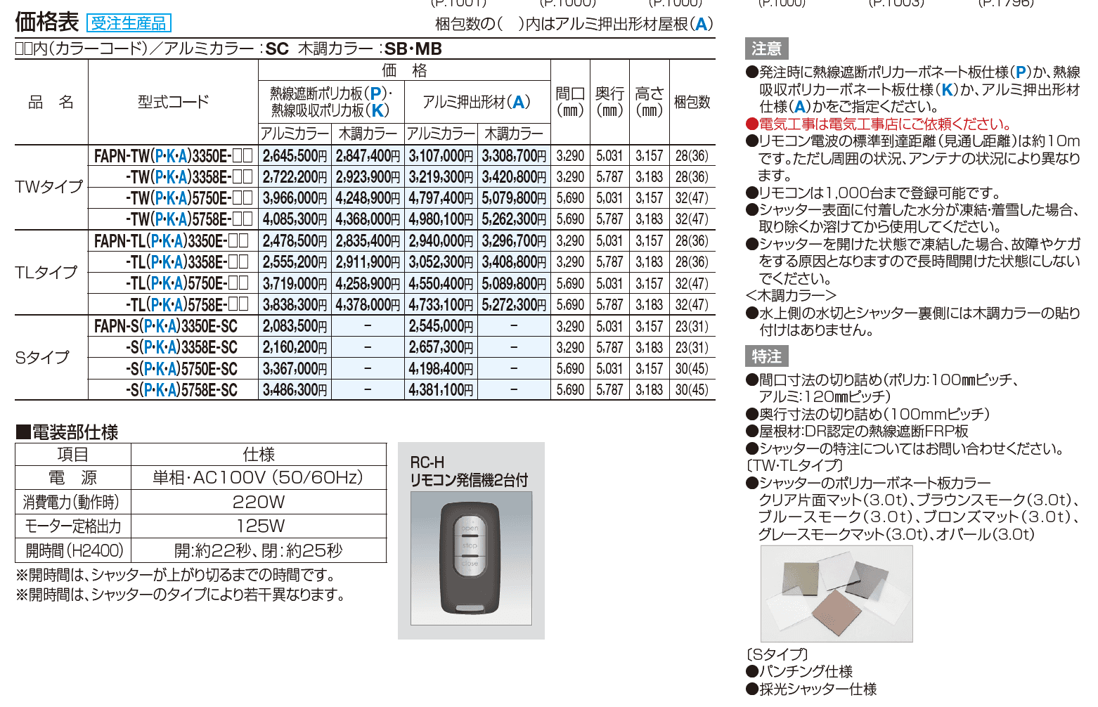 フェアポート TLタイプ【2023年版】_価格_1