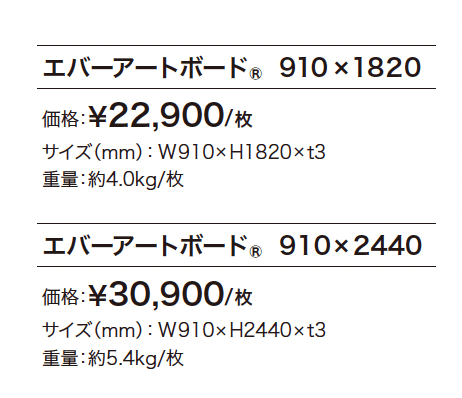 エバーアートボード_価格_1