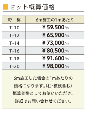 ラインスタイル Lタイプ (隙間35mm)【2023年版】_価格_3