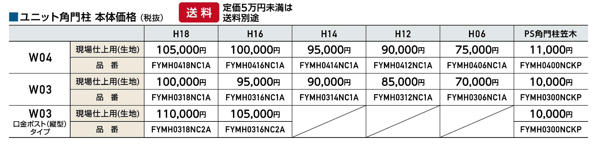 スマートFウォール ユニット角門柱【2023年版】_価格_1