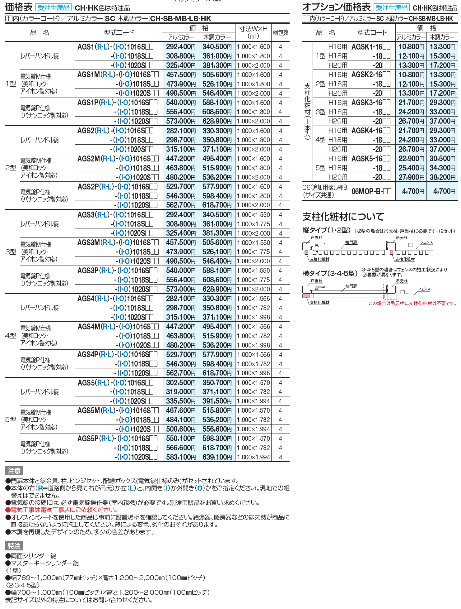 アレグリアTL袖門扉5型【2023年版】_価格_1