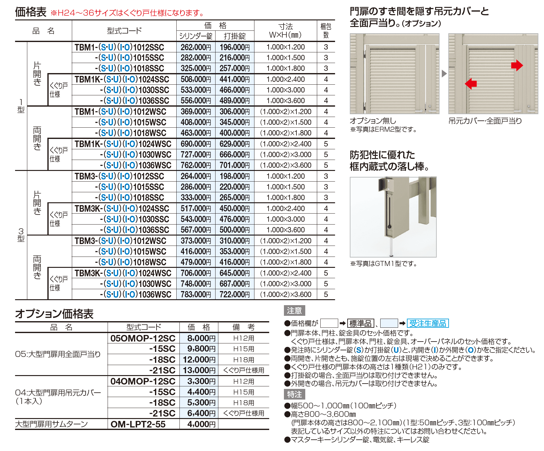 門扉 TBM1型【2023年版】_価格_1