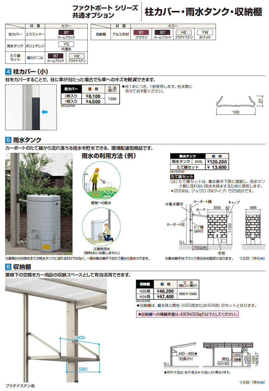 YKK AP ファクトポートシリーズ 共通オプション（2023年版）2