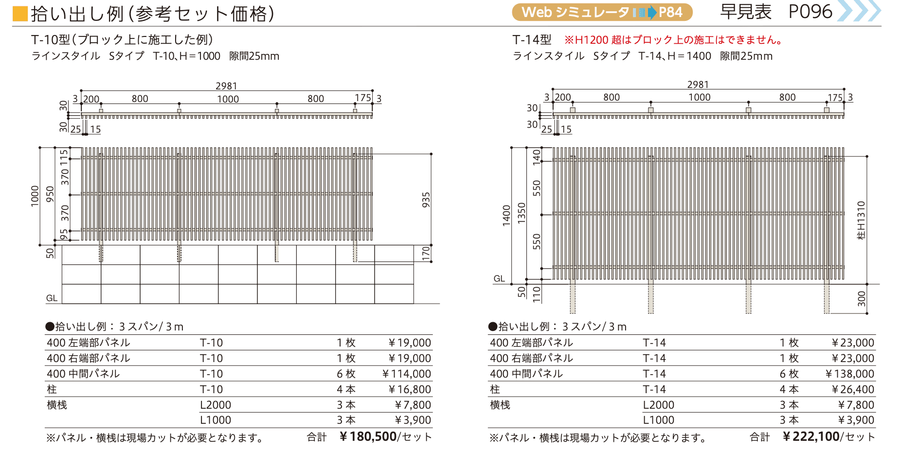 ラインスタイル Sタイプ (隙間25mm)【2023年版】_価格_2