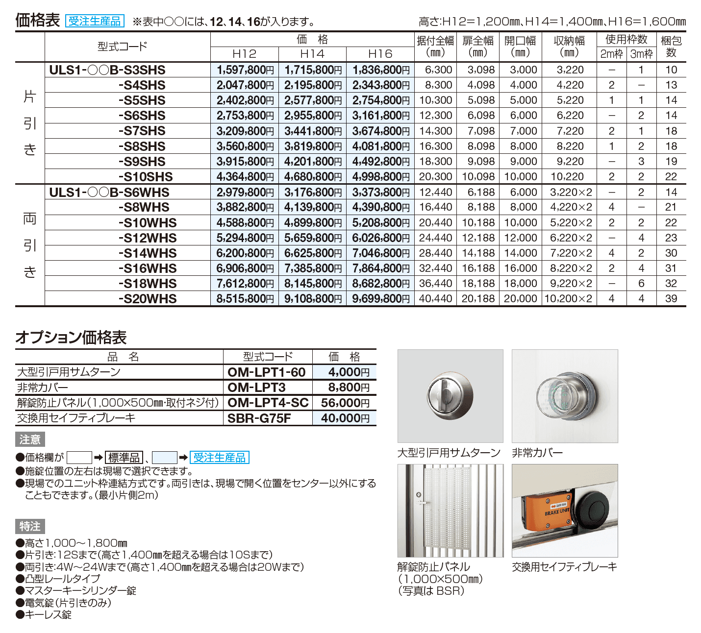 ユニットラインS1型(手動式)【2023年版】_価格_1