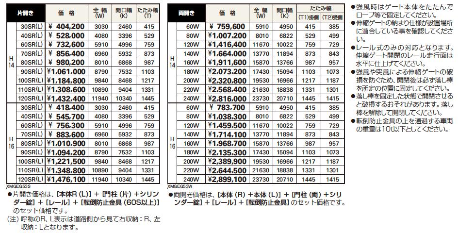 エセナ ゲート1型【2023年版】_価格_1