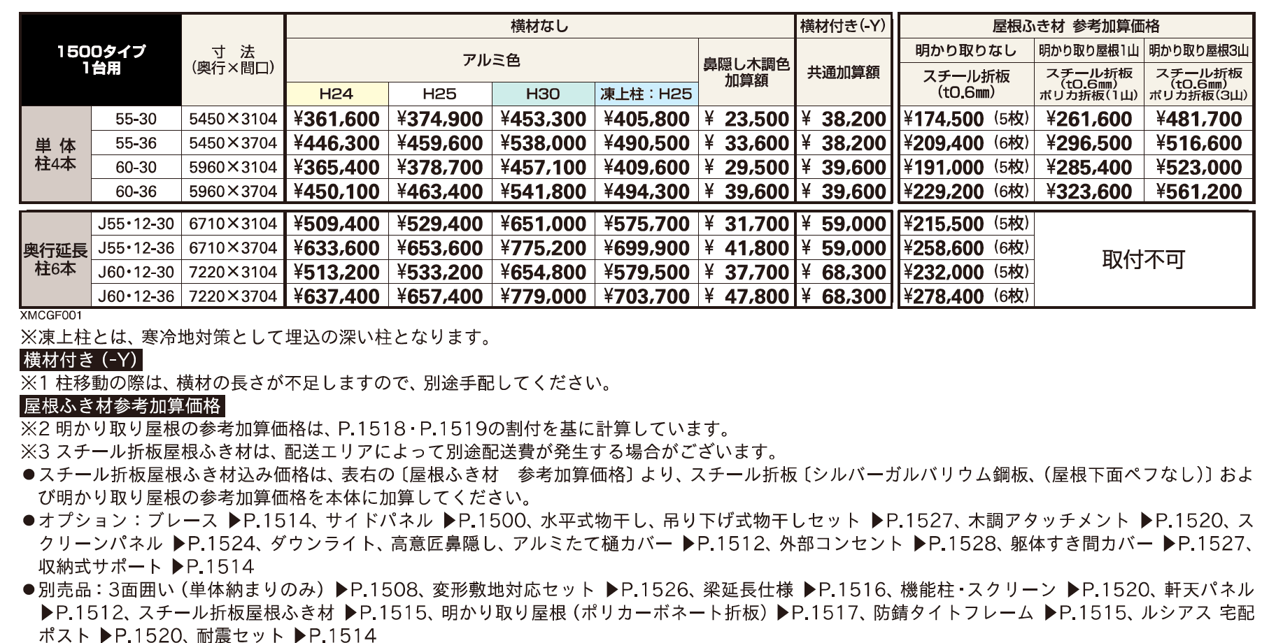 ジーポートPro 1500タイプ 1台用（単体・奥行延長）【2023年版】_価格_1