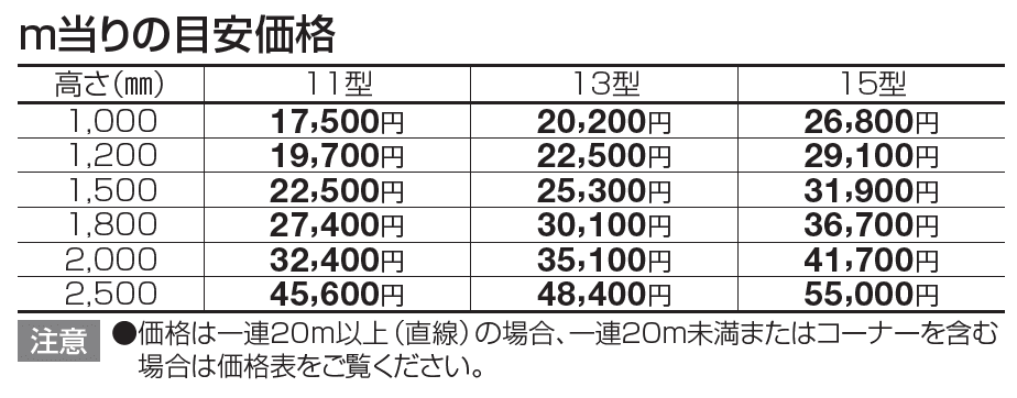 EAF13型 太格子タイプ【2023年版】_価格_1