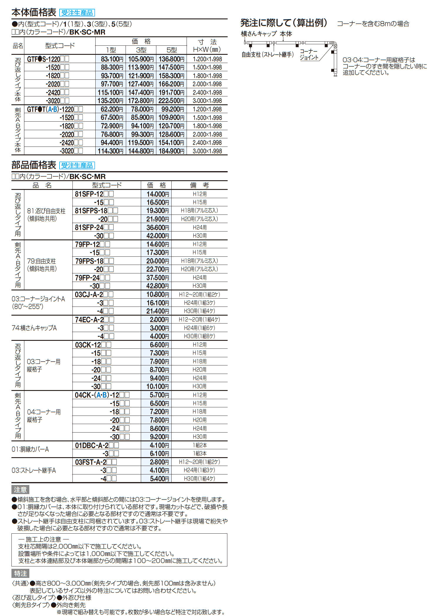 GTF5型(忍び返しタイプ)【2023年版】_価格_2