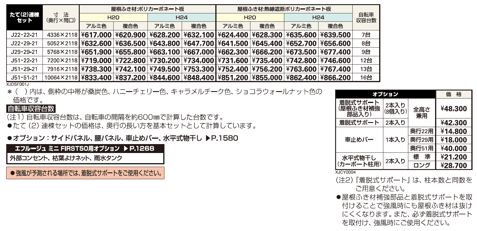 エフルージュ ミニ FIRST50 たて（2）連棟セット【2023年版】_価格_1