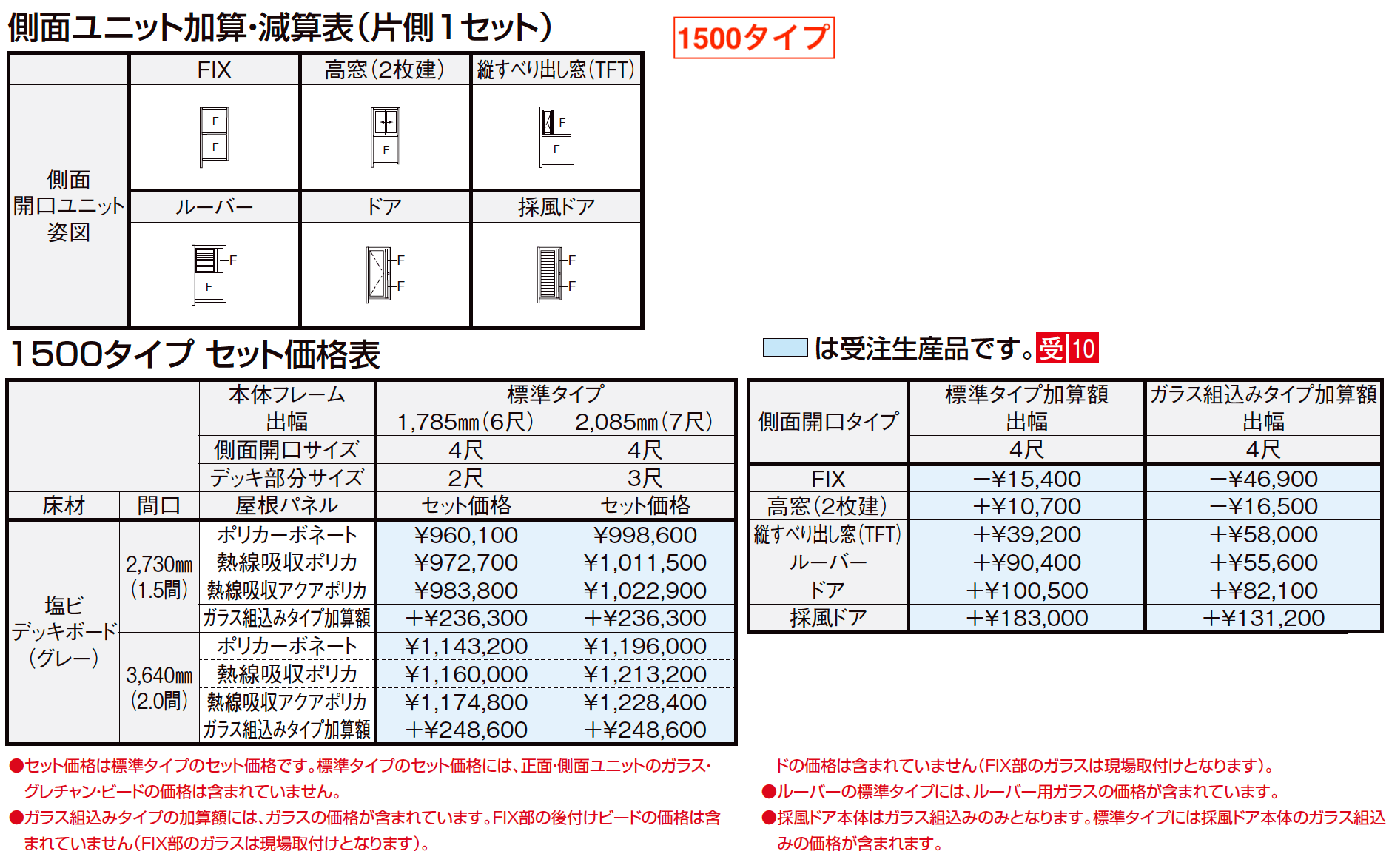 サニージュ ハーフ囲い納まり（ランマなし）関東間【2023年版】_価格_3