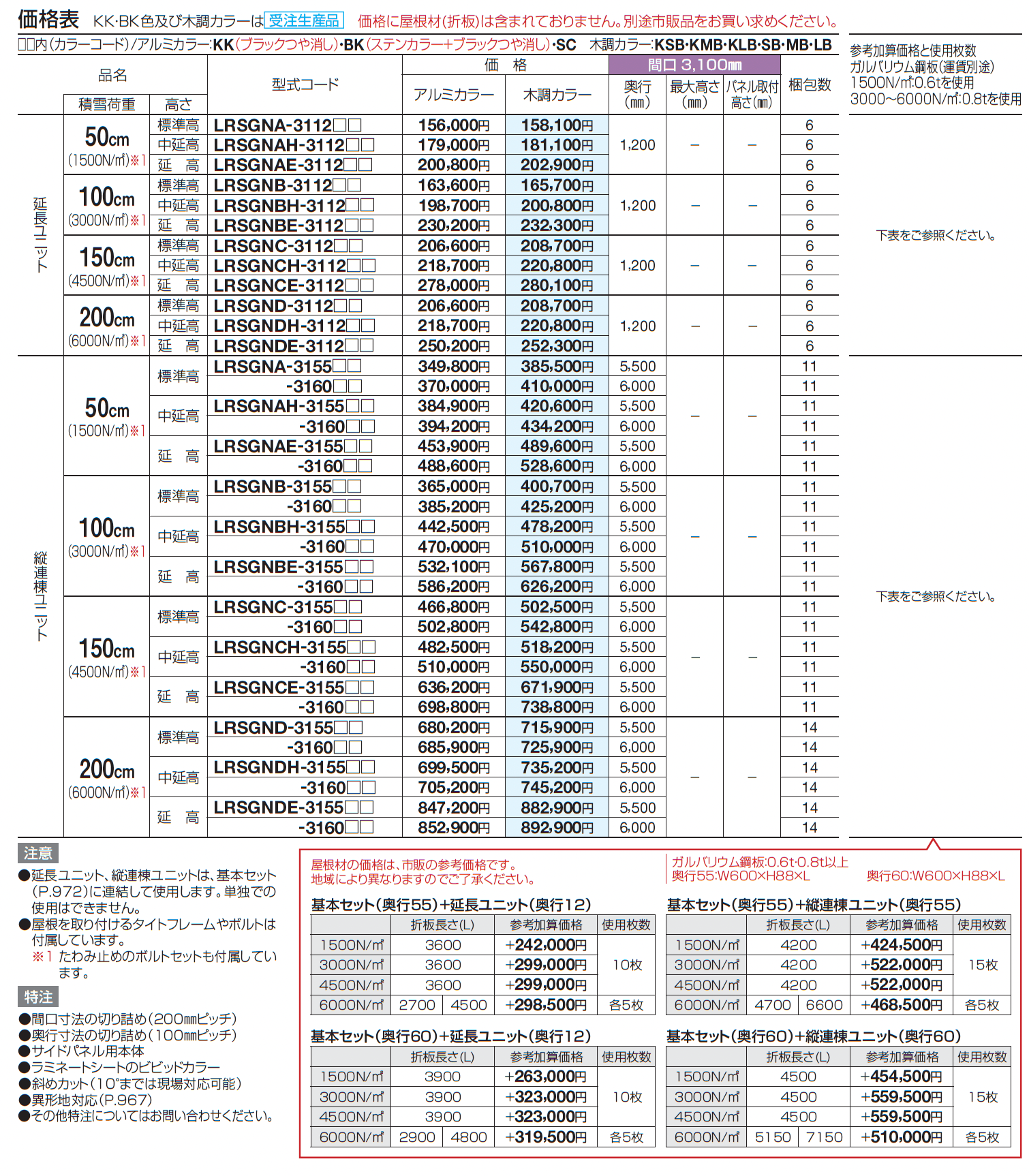 レジストポートSG 間口31サイズ(延長ユニット)【2023年版】_価格_1