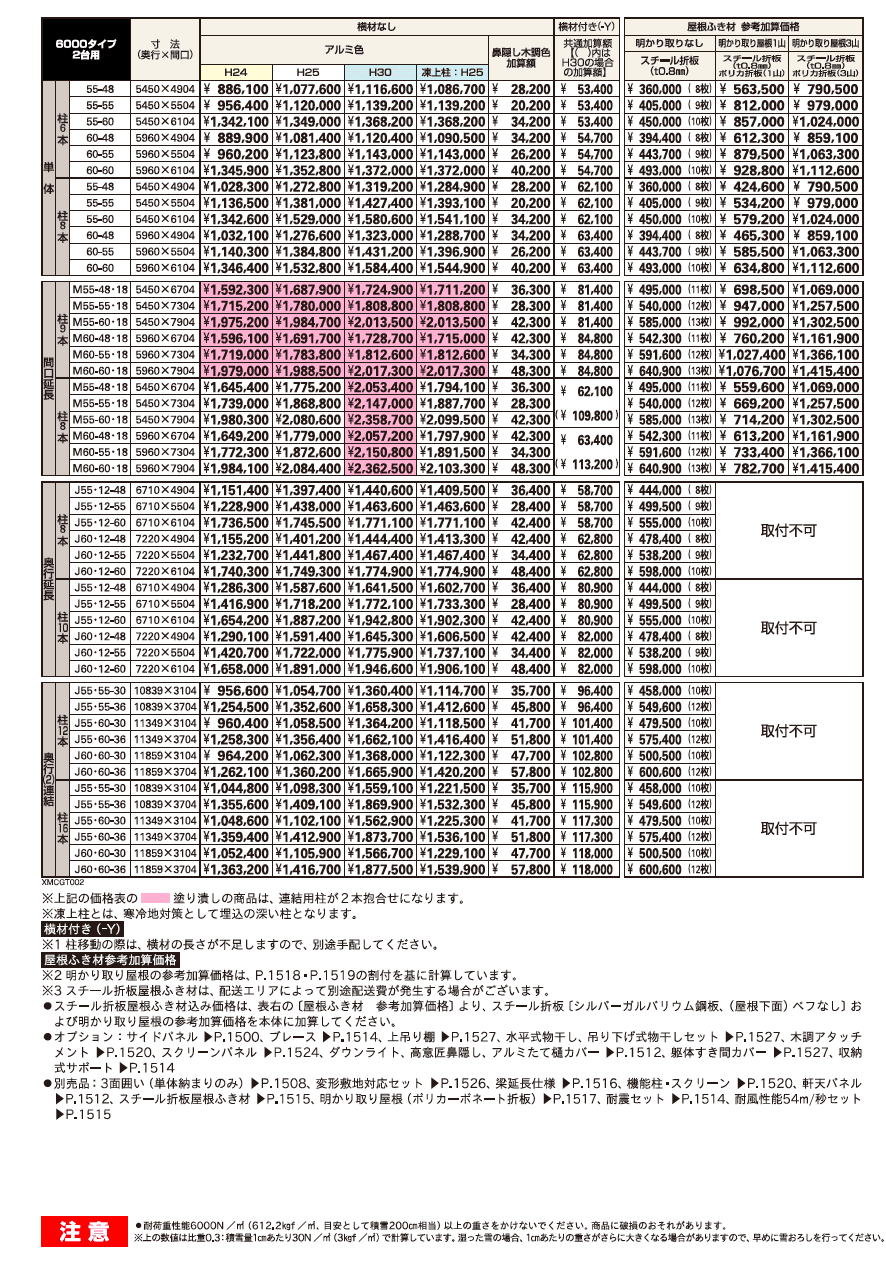 ジーポートPro 6000タイプ 1台用（単体・奥行延長）【2023年版】_価格_1