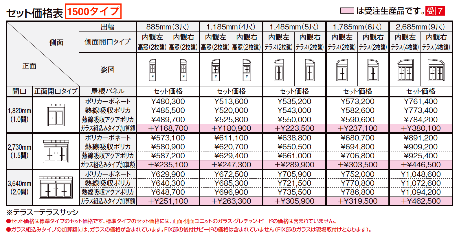 サニージュ R型 土間納まり 関東間【2023年版】_価格_3