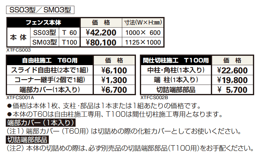 シャローネ フェンスSM03型【2023年版】_価格_1