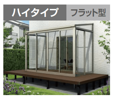 YKK APの「ソラリア　テラス囲い　スタンダードタイプ デッキ納まり」のサブ画像1