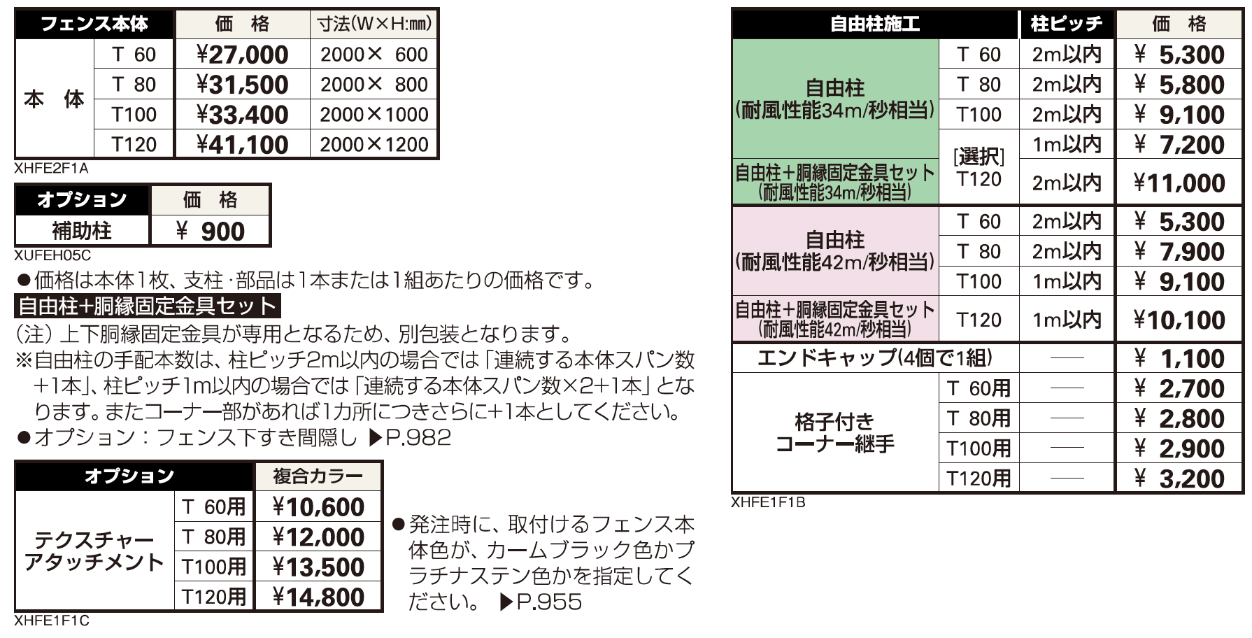 シンプレオ フェンス2F型 たて格子【2023年版】_価格_1