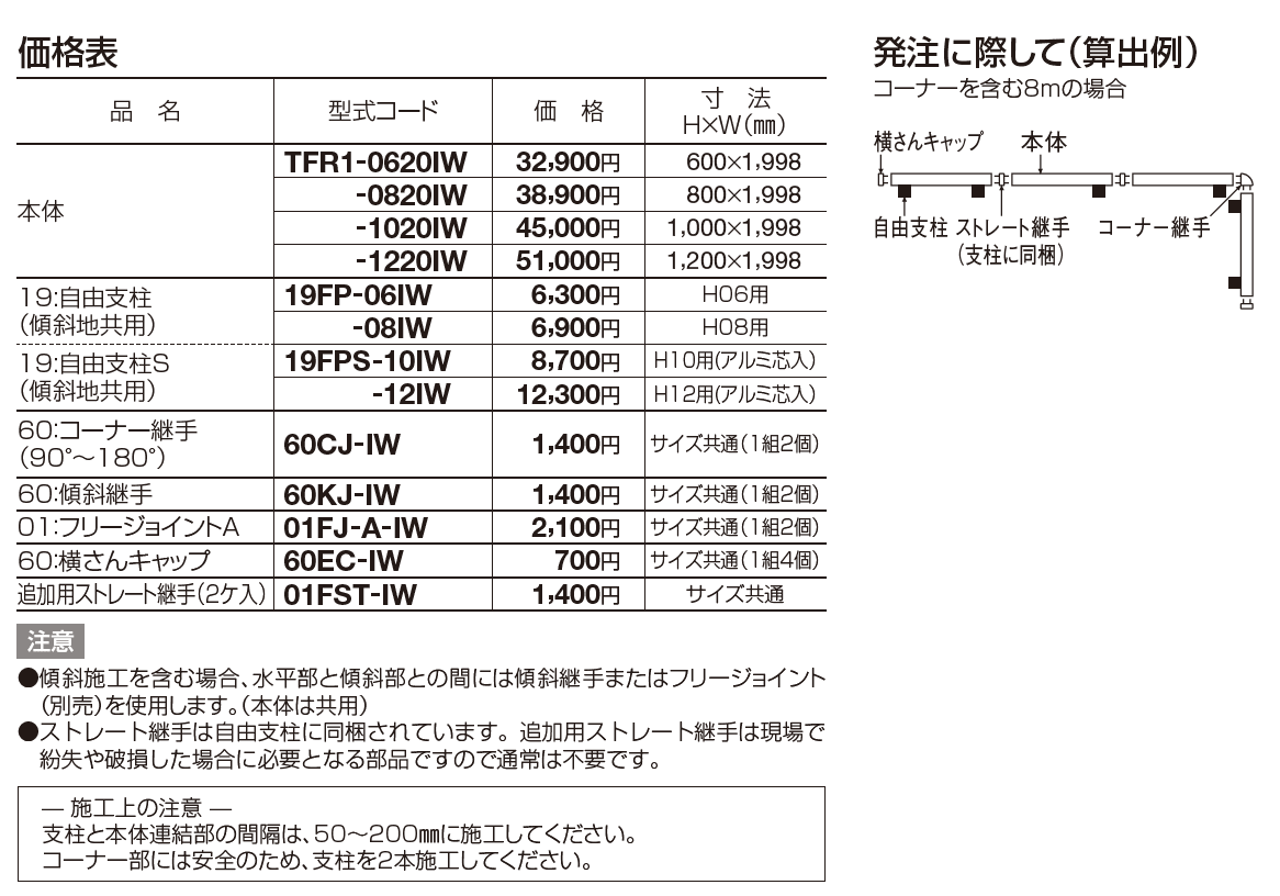 テネシーフェンスN1型【2023年版】_価格_1