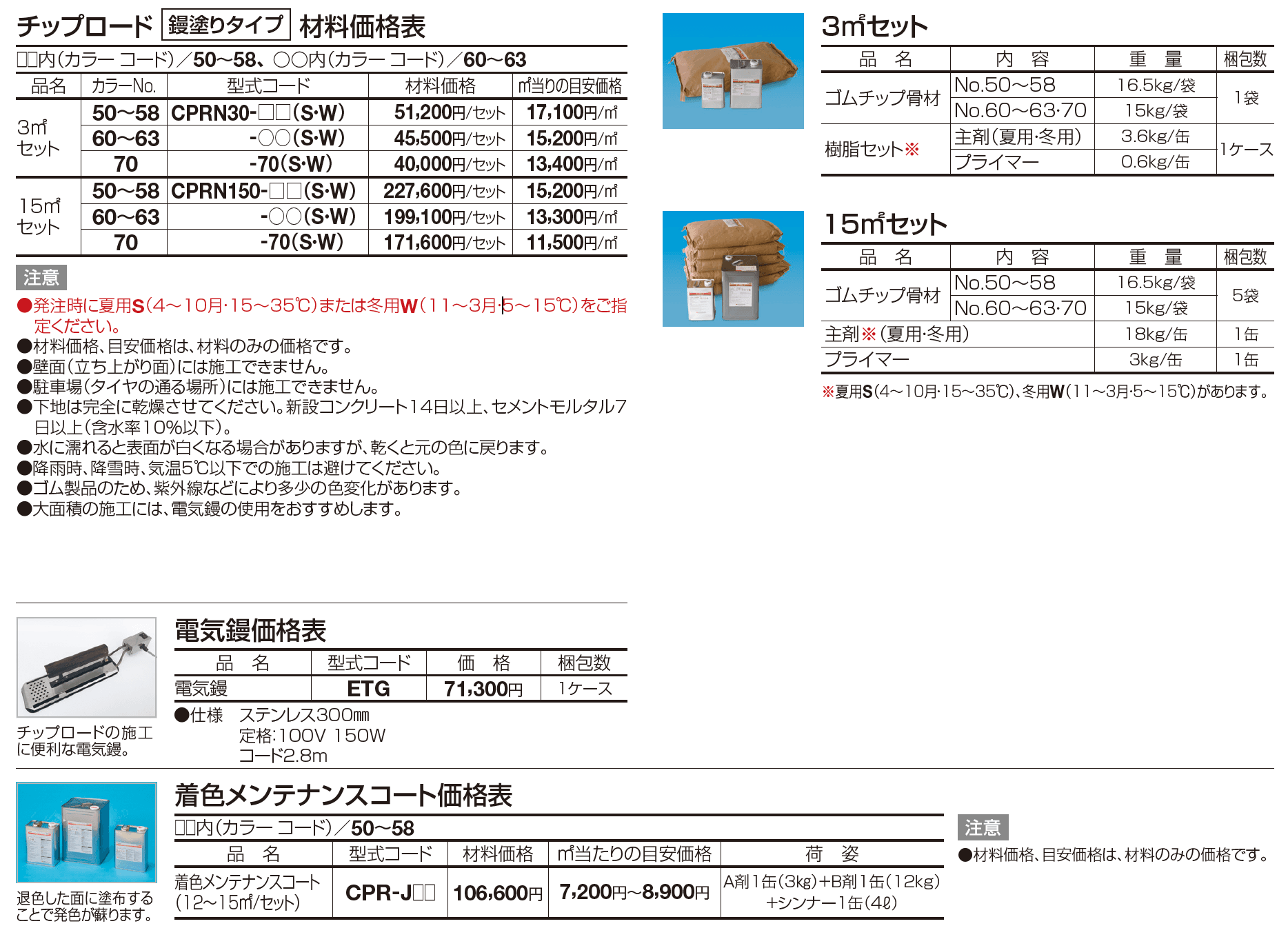 チップロード（鏝塗りタイプ）【2023年版】_価格_1