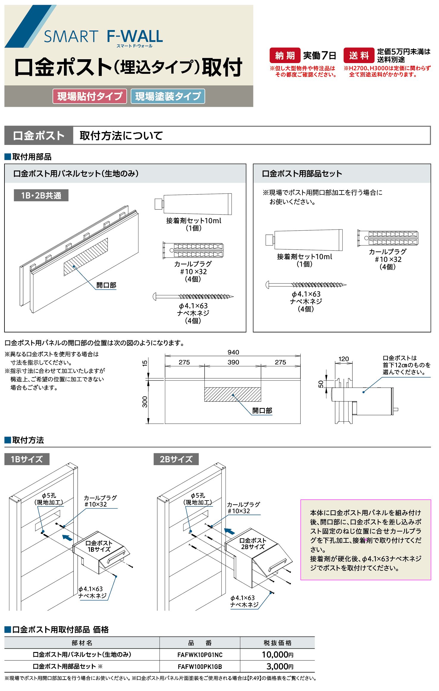 ハナテックガーデンズ ポスト取付1