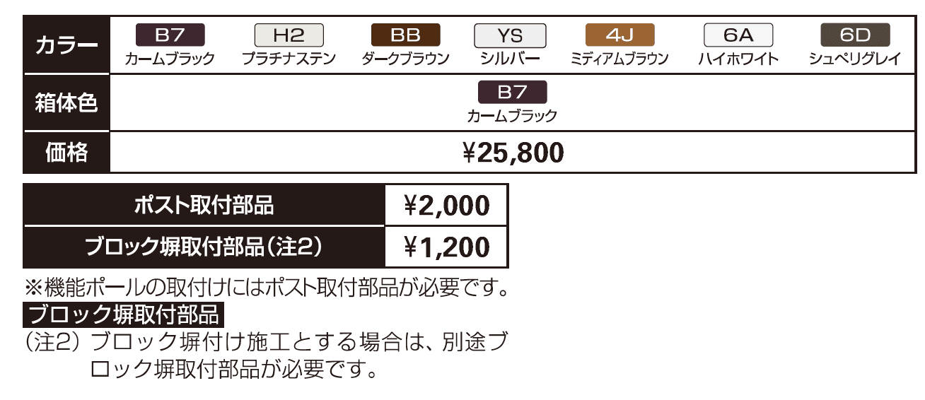 エクステリアポストシリーズT13型【2023年版】_価格_1
