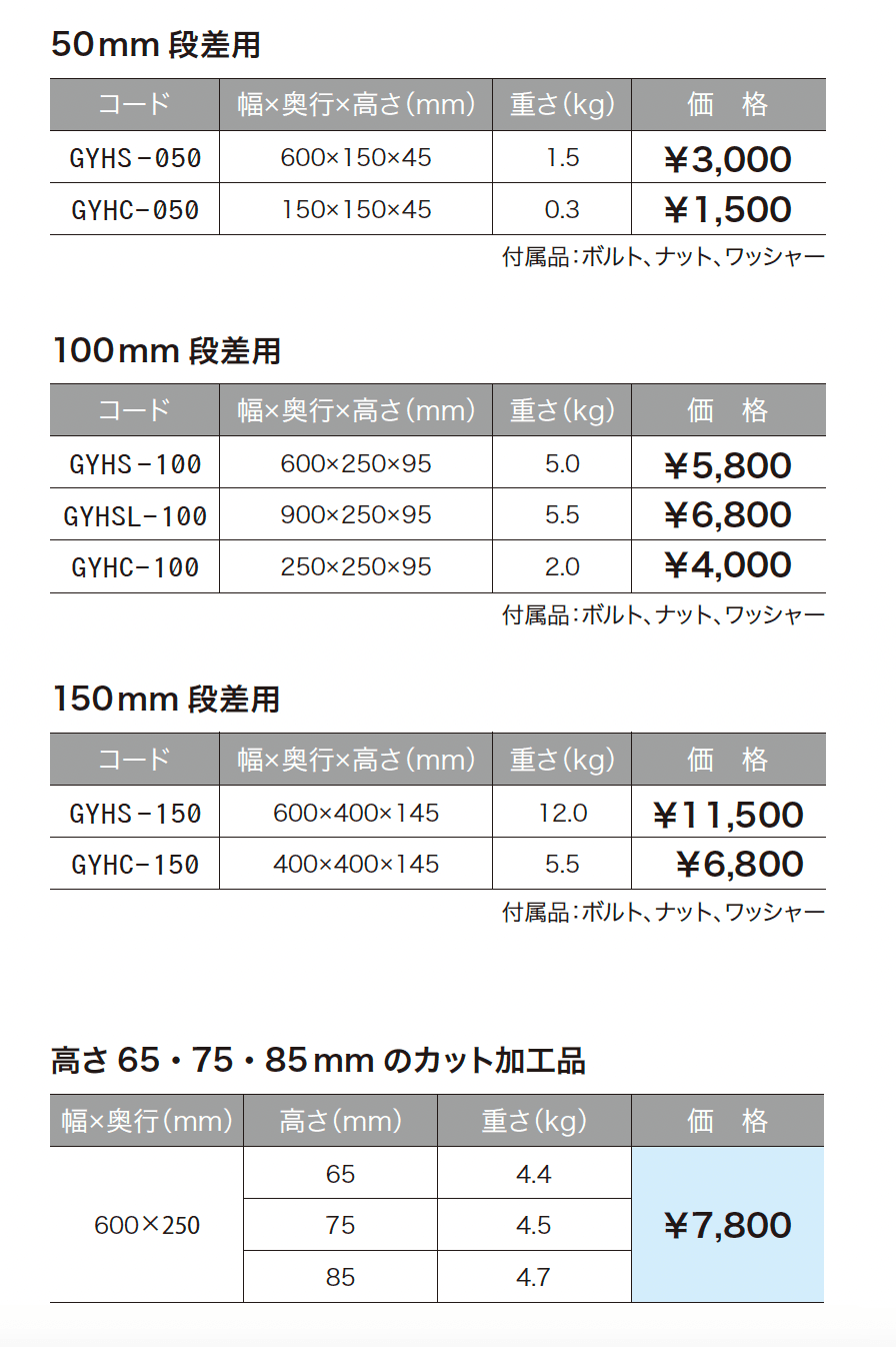 ハイ・ステップ・コーナー_価格_1