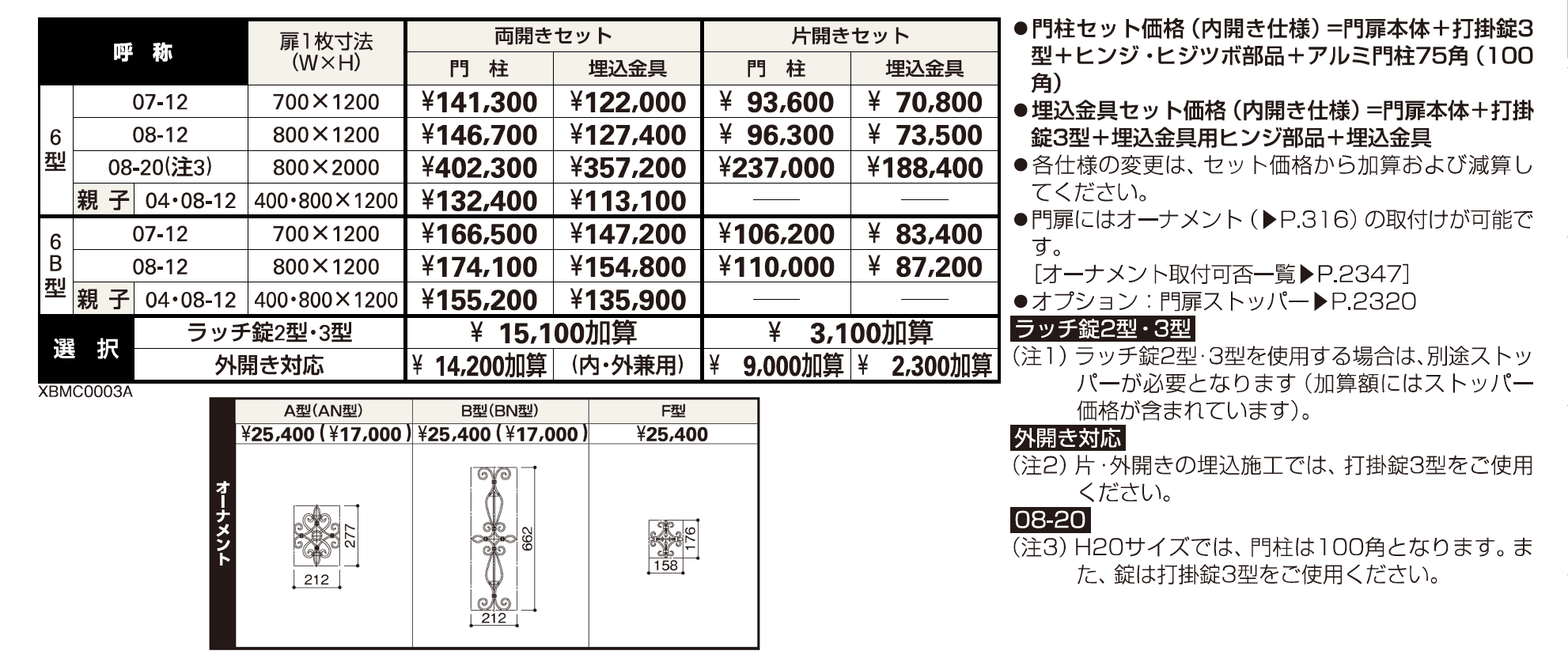 トラディシオン 門扉6B型【2023年版】_価格_1