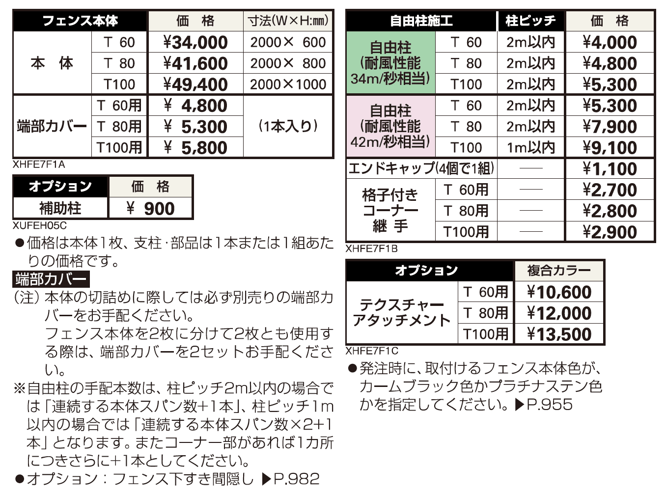シンプレオ フェンス7F型 井桁格子【2023年版】_価格_1