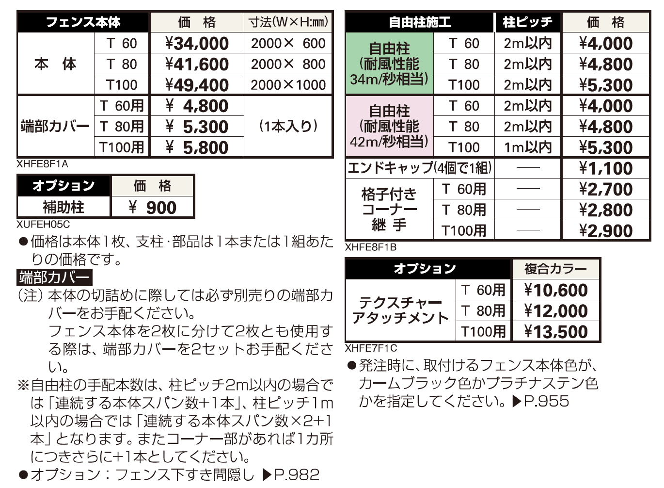 シンプレオ フェンス8F型 ラチス格子【2023年版】_価格_1