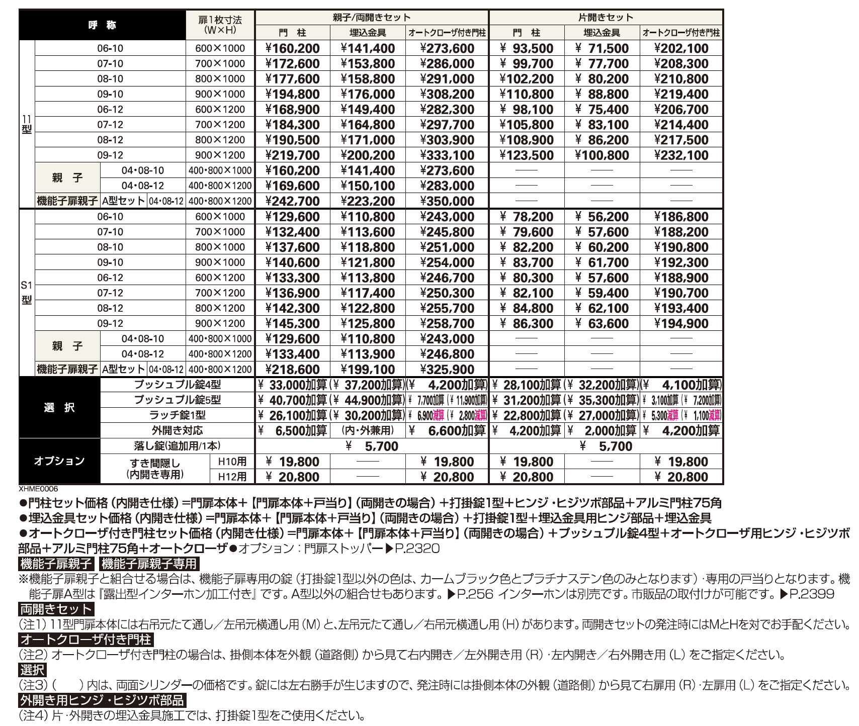 シンプレオ 門扉11型【2023年版】_価格_1