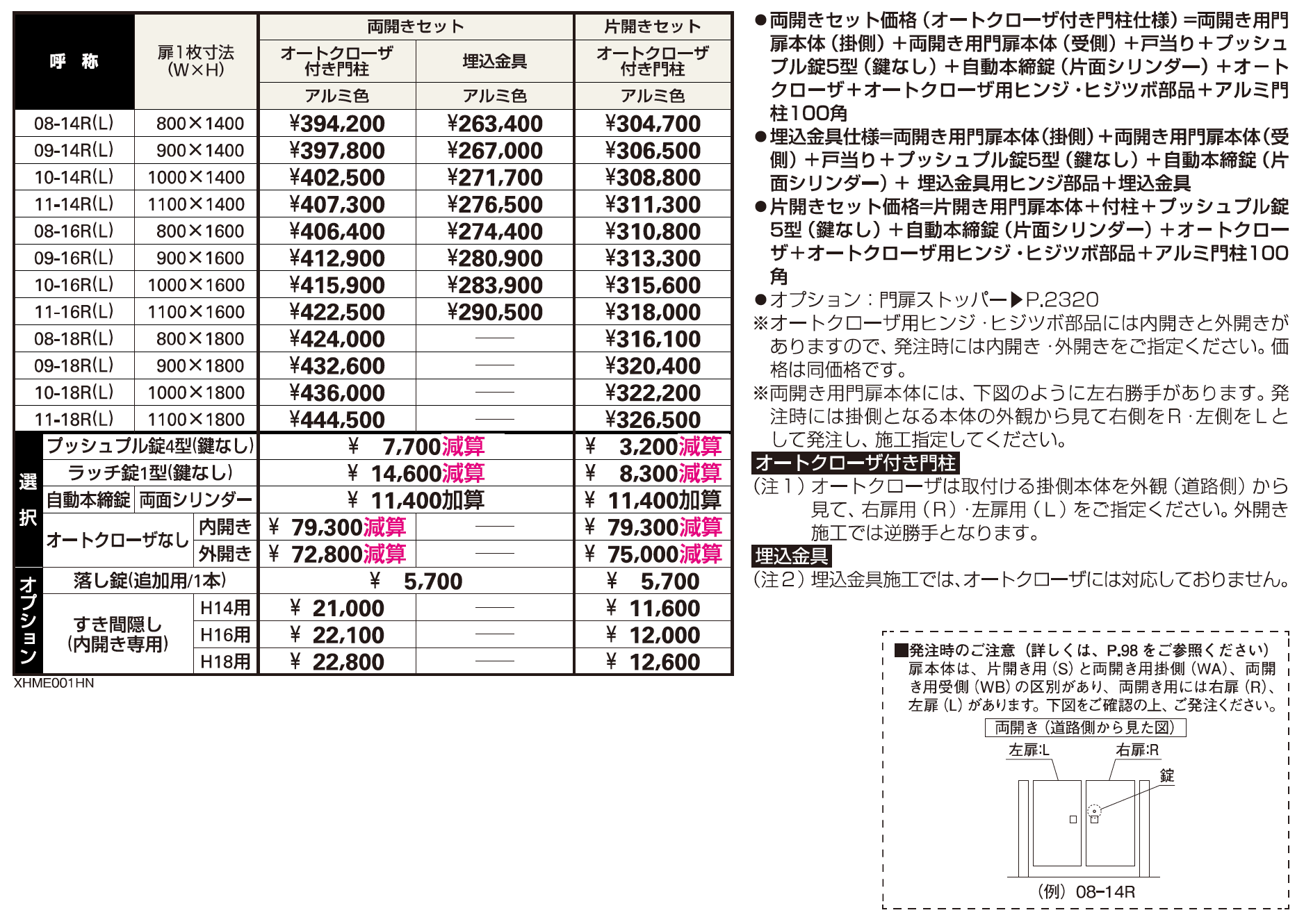 〔共用門扉〕シンプレオ 門扉3型【2023年版】_価格_1