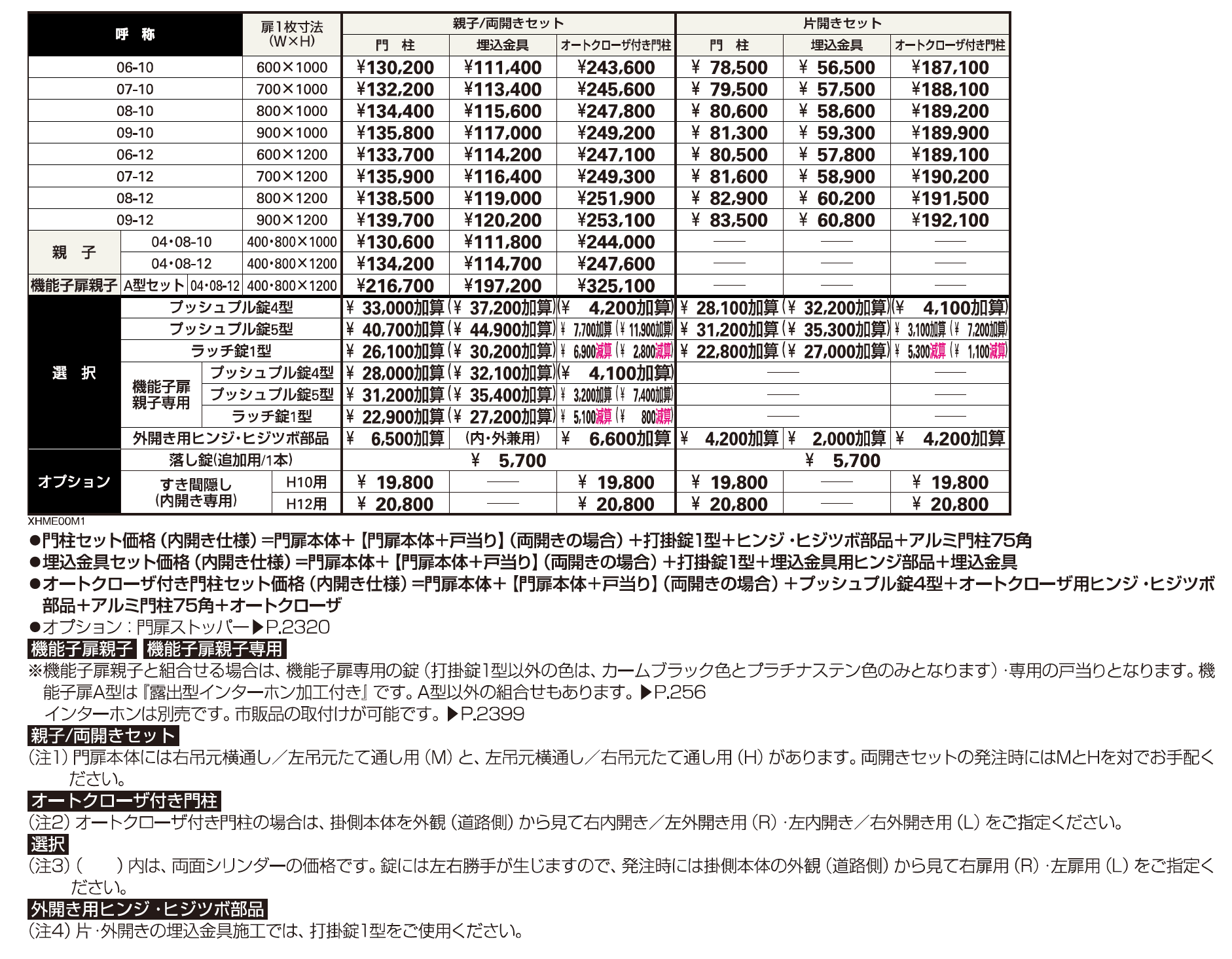 シンプレオ 門扉M1型【2023年版】_価格_1