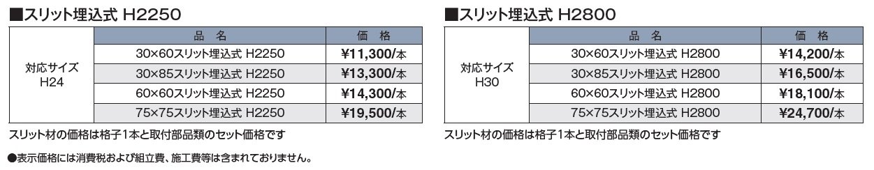 ホームヤードルーフ®システム スリット部材_価格_1