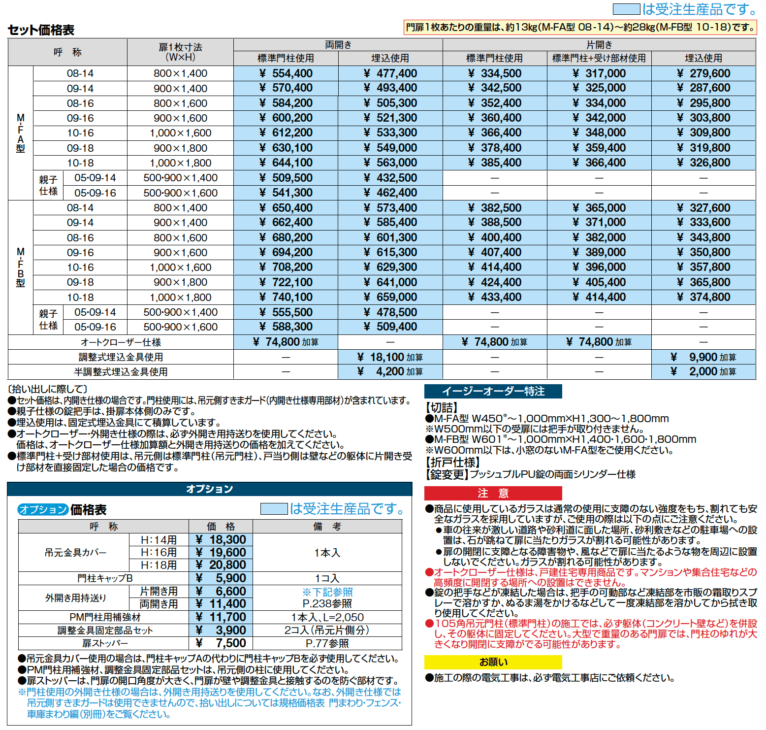 プレミエス門扉 M-FA型【2023年版】_価格_1