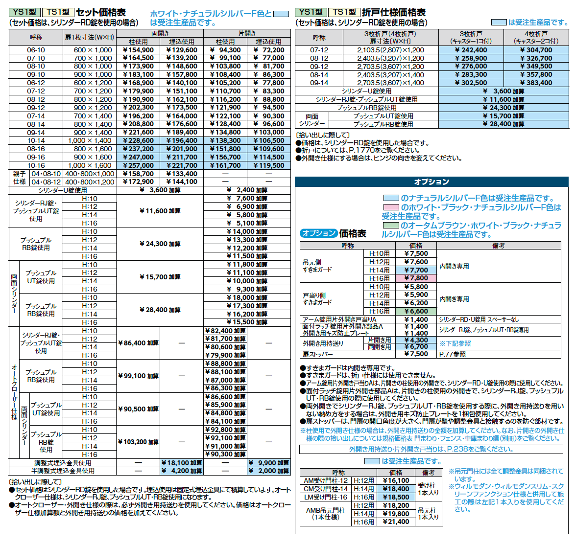 開き門扉AB TS1型【2023年版】_価格_1