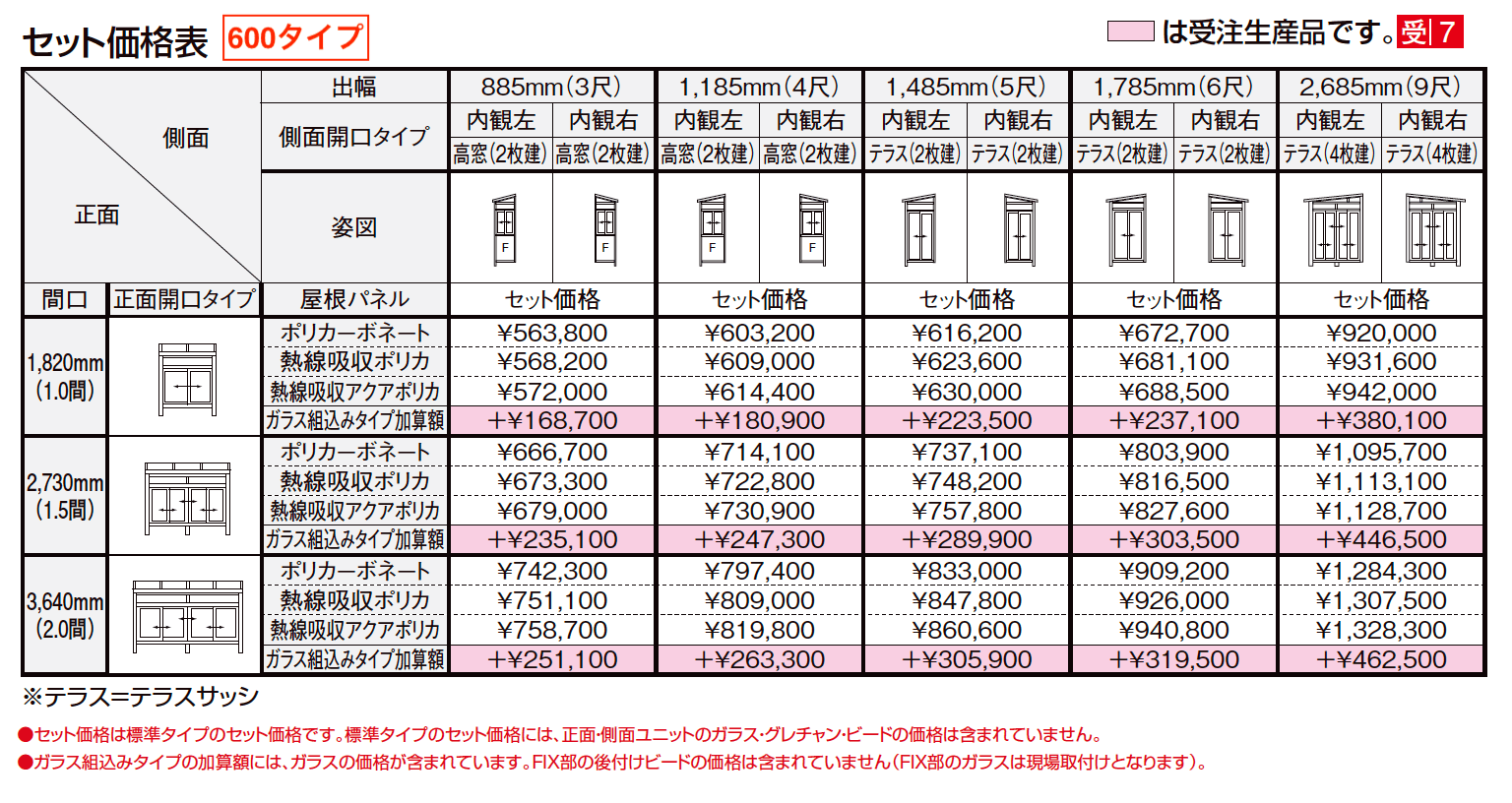 サニージュ F型 床納まり（ランマ付き）関東間【2023年版】_価格_1