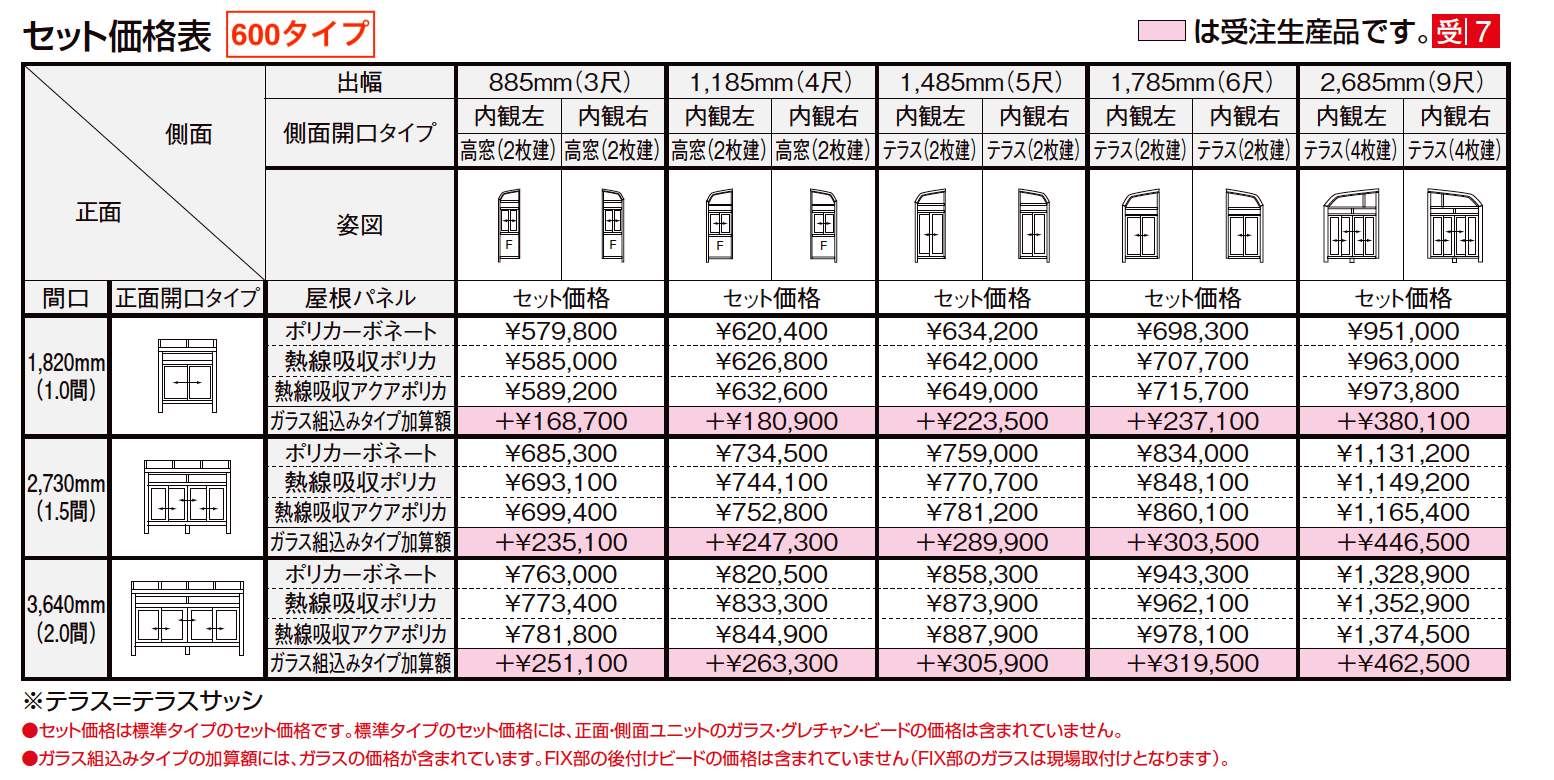 サニージュ R型 床納まり（ランマ付き）関東間【2023年版】_価格_1