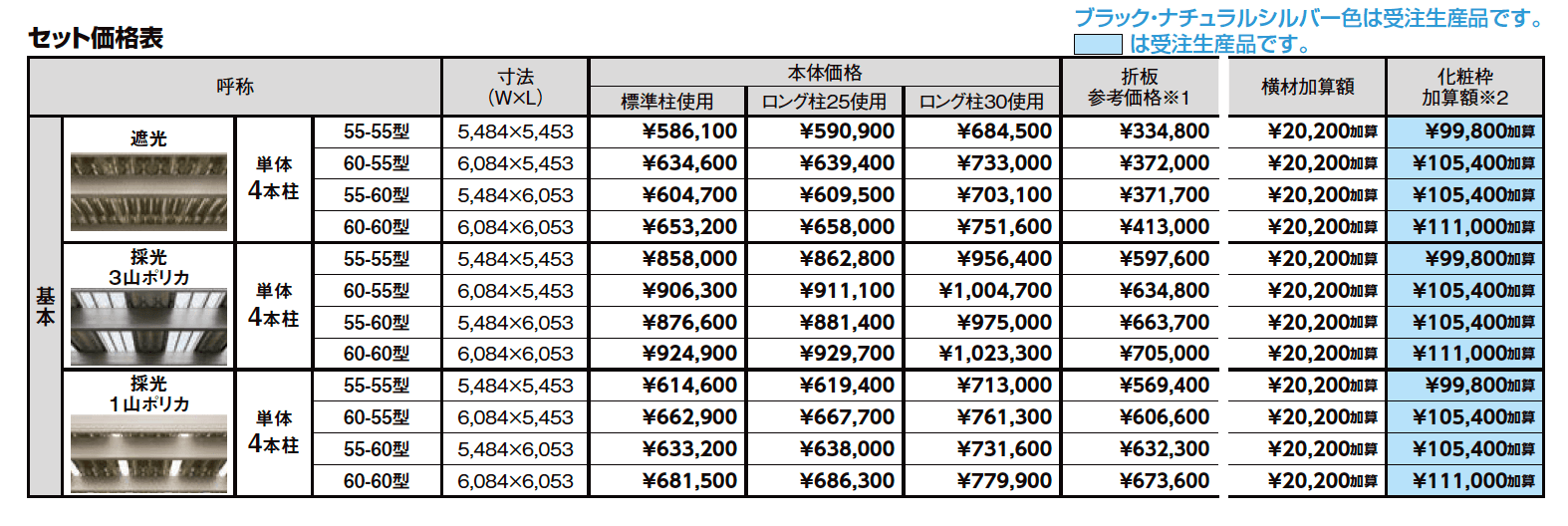 カーポートSW 900タイプ 2台用【2023年版】_価格_1