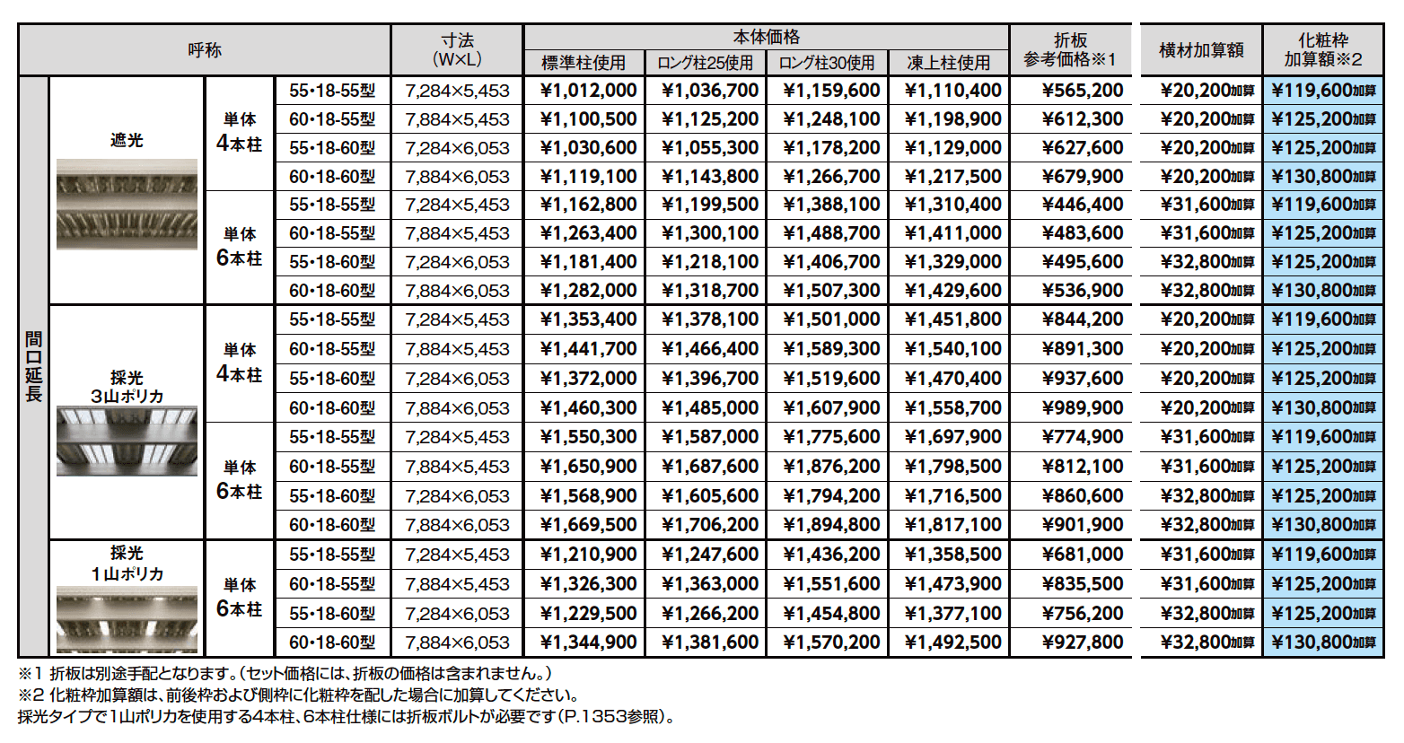 カーポートST 3000タイプ 2台用 間口延長【2023年版】_価格_1