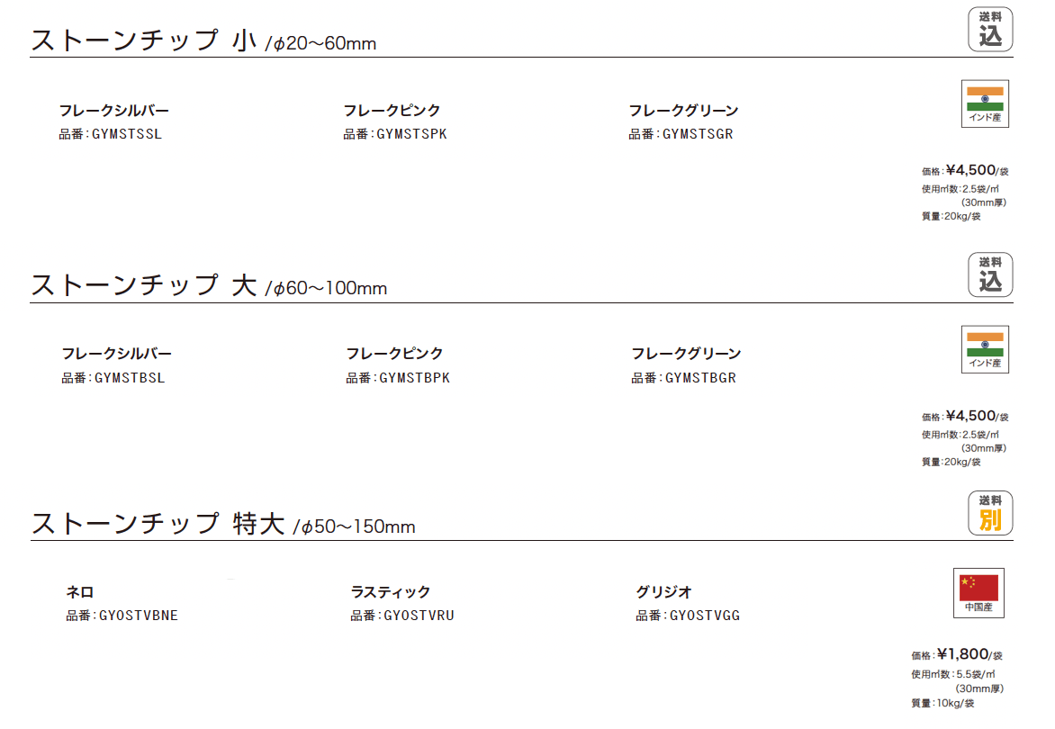 ストーンチップ_価格_1