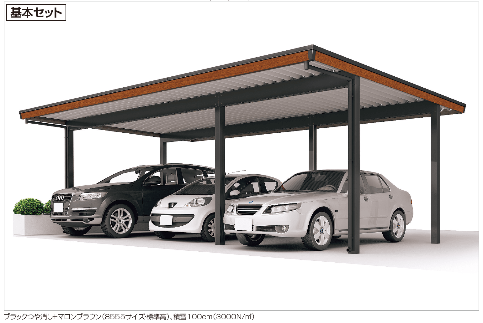四国化成の「レジストポートSG 間口85サイズ(車3台用)【2023年版】」